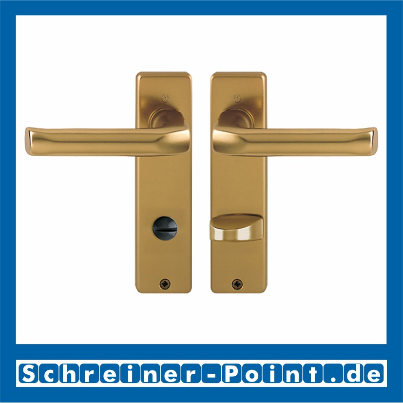 Hoppe London Aluminium Kurzschildgarnitur F4 Bronzefarben 113/202KP, 6746598, 6746853, 6746820, 6765226